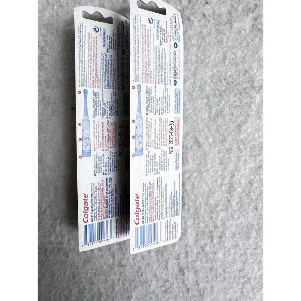 2* Colgate Kids‎ Toothbrush Battery Powered Electric Extra Soft Bristles Pokemon